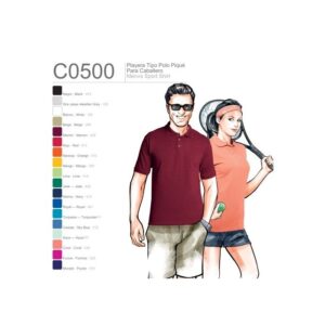 Playera tipo Polo Piqué