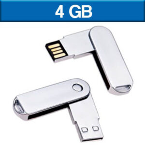 USB061 - USB Metálica Giratoria 4 GB
