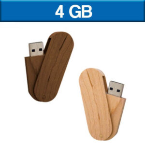 USB068 - USB Giratoria de Madera 4 GB
