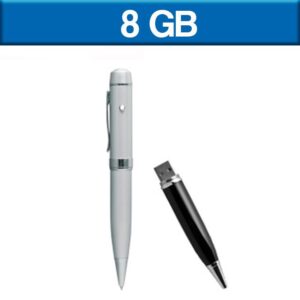 USB073 - Bolígrafo ejecutivo de tinta negra USB 8 GB