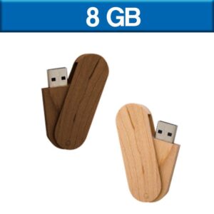 USB078 - USB Giratoria de Madera 8 GB