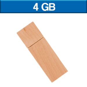 USB093NT - USB Cuadrada Maple Natural 4 GB