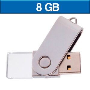 USB127 - USB Giratoria Cristal 8 GB