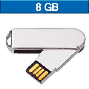 USB111 - USB Metálica Giratoria 8 GB