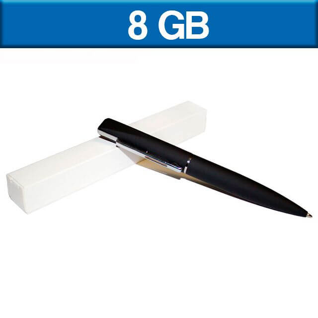 USB019 - Bolígrafo de tinta negra USB 8 GB
