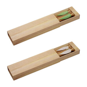 ST-020 - Set de bolígrafo y lapicero fabricado en fibra de bamboo