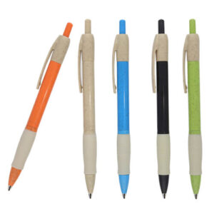 BP 2805W - Bolígrafo con clip, barril y punta de wheat straw